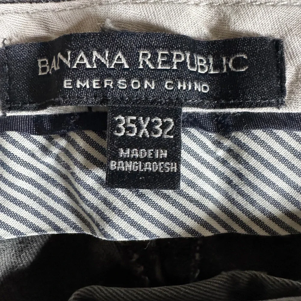 Banana Republic Chino Pants Mens 35x32 Gray Lot of 2 Emerson Gavin Casual Work